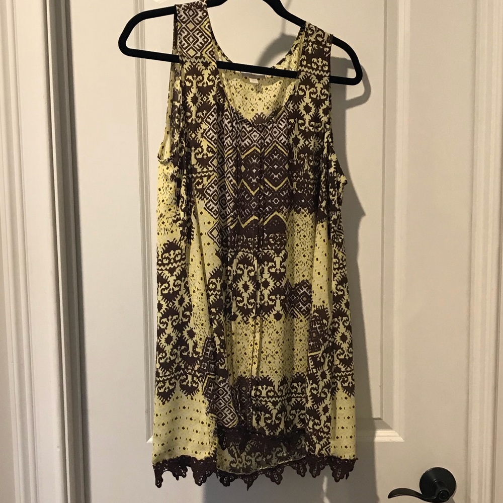 Brown and Yellow Tank